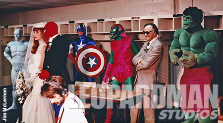 Stan Lee and the wedding party