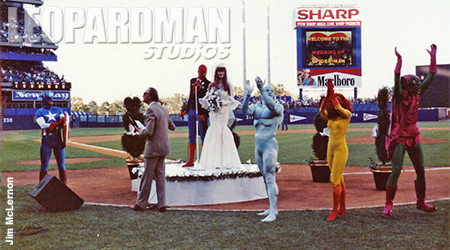 Spider-mans wedding at Shea Stadium field 2